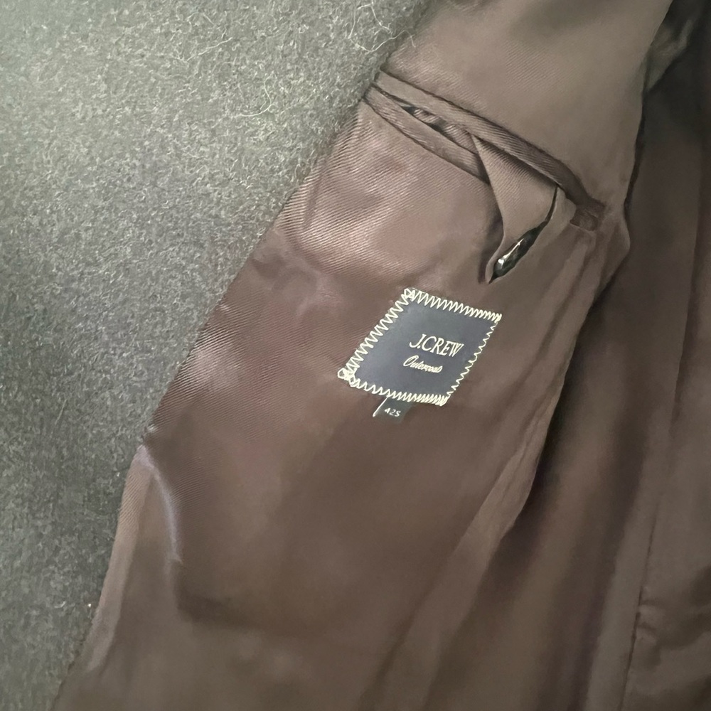 J Crew Ludlow topcoat in wool blend BS469 42/S in dark charcoal - Picture 6 of 10